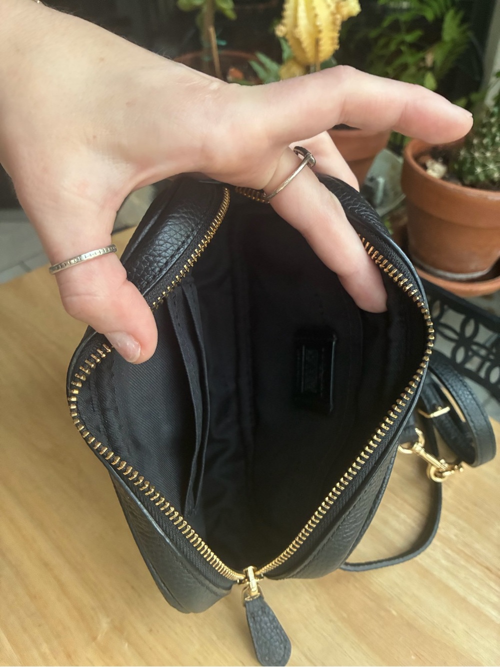 COACH Black Pebble Leather Convertible Belt Bag & Crossbody (39938) EUC - Picture 6 of 9